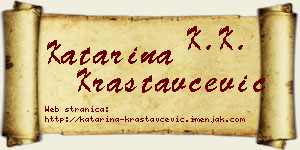 Katarina Krastavčević vizit kartica